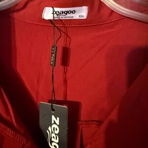 Zeagoo Elegant Red Top XXL